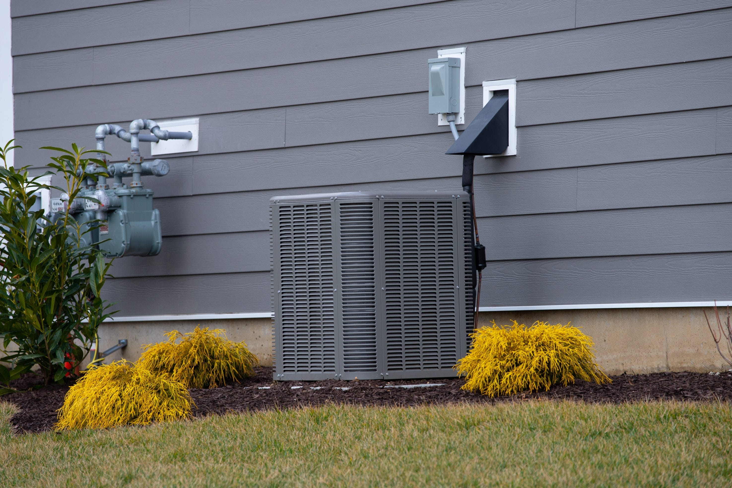 Ac Inspection on side of house